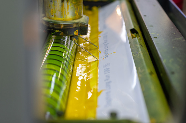 Die Farbzuführung im Druckwerk. Die Farbzuführung im Druckwerk.