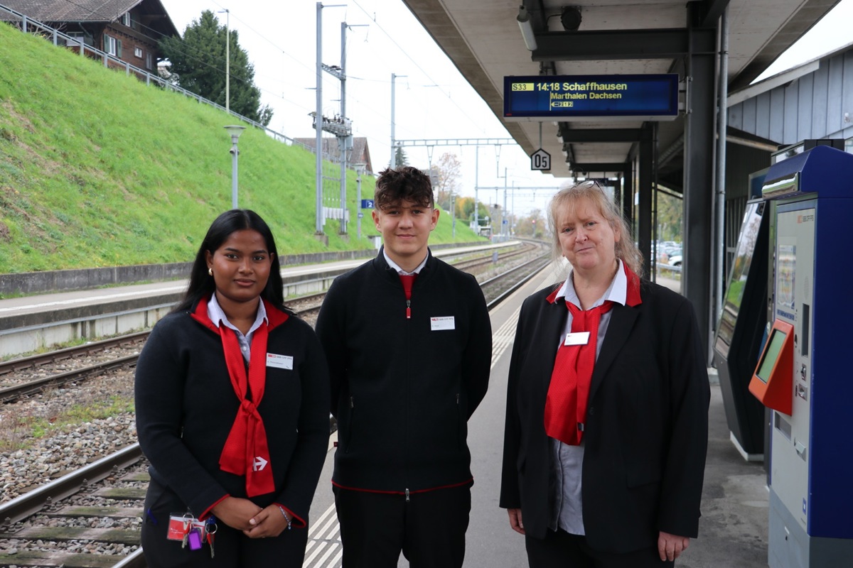 Das SBB-Beratungsteam am Instruktionstag vom letzten Freitag (von links): Arthika Paramathasan, Ryan Streit und Josephine Storm.